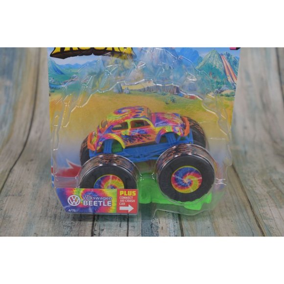 Hot Wheels Monster Trucks Volkswagen Beetle- Psyco-Delic New - Picture 2 of 3